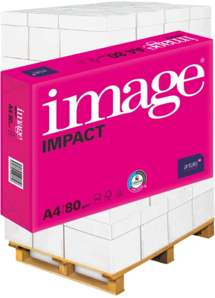 image IMPACT Kopierpapier, 80 g/m², DIN A4 - Palette = 100.000 Blatt