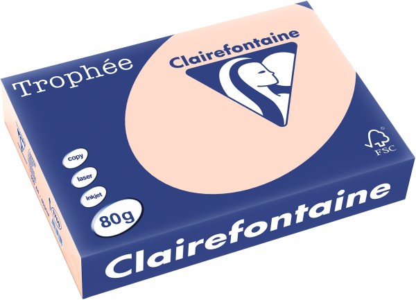 Clairefontaine Trophée, farbiges Kopierpapier, LACHS 1769PC, 80 g/m², DIN A4