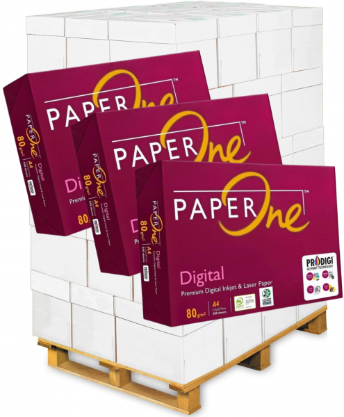 PaperOne DIGITAL Kopierpapier PEFC, CO₂ neutral, 80 g/m² DIN A4 - Palette = 100.000 Blatt