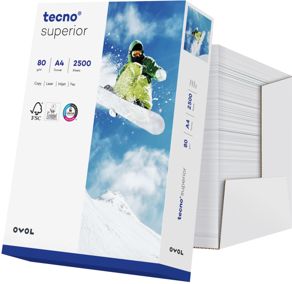 tecno SUPERIOR Kopierpapier, 80 g/m², DIN A4, SPEEDBOX