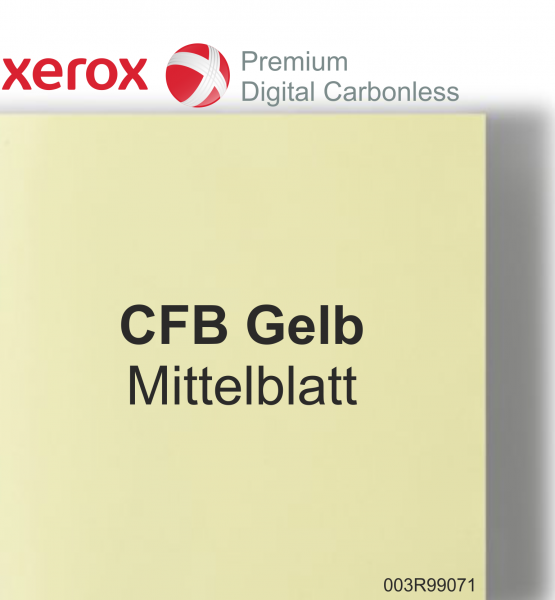 Xerox Premium Digital Carbonless 003R99071, CFB (Mittelblatt) GELB 80 g/m², DIN A4 - SD-Papier