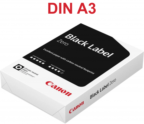 Canon BLACK Label ZERO, FSC Kopierpapier, DIN A3, 80 g/m², CO₂-neutral