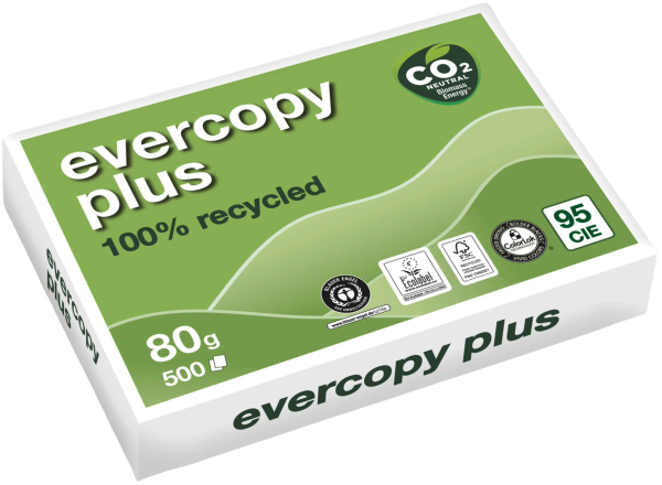 evercopy PLUS Recyclingpapier, Kopierpapier, 80 g/m², DIN A4
