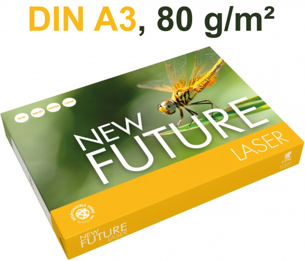 New Future LASER Kopierpapier, 80 g/m², DIN A3, CO₂-neutral