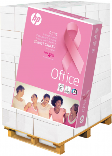 HP OFFICE - Pink Ream - CHP110 Kopierpapier, 80 g/m², DIN A4 - Palette = 100.000 Blatt