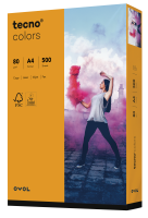 tecno COLORS mittelorange, farbiges Kopierpapier, 80 g/m², DIN A4 tecno COLORS mittelorange, farbiges Kopierpapier, 80 g/m², DIN A4