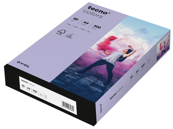 tecno COLORS violett, farbiges Kopierpapier, 80 g/m², DIN A4