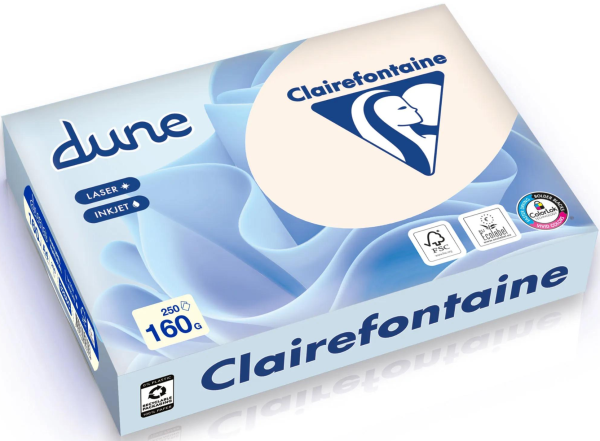 Clairefontaine DUNE Natur-Kopierpapier 3286C, 160 g/m², DIN A4
