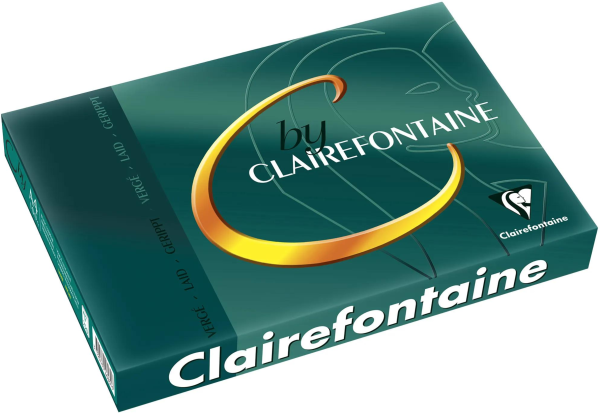 C by Clairefontaine, A4, 100 g/m², GERIPPT ELFENBEIN 4645C - hochwertiges Papier mit WASSERZEICHEN