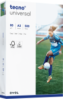 tecno UNIVERSAL Kopierpapier, 80 g/m², DIN A3 tecno UNIVERSAL Kopierpapier, 80 g/m², DIN A3