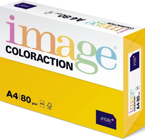 Image Coloraction Sevilla / Sonnengelb (A07), 80 g/m², DIN A4