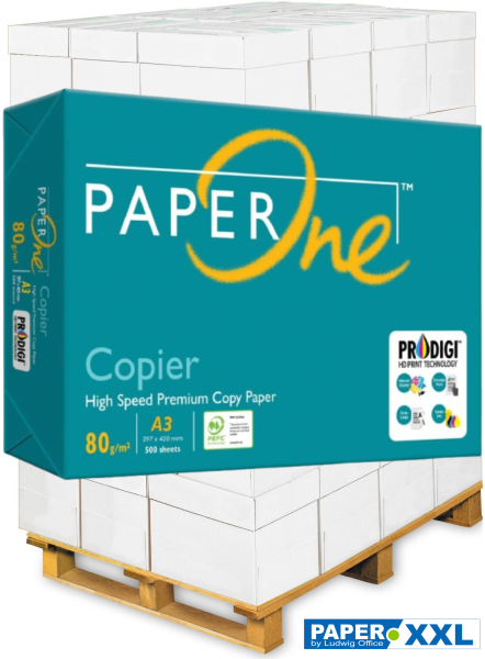 PaperOne COPIER PEFC Kopierpapier, 80 g/m² DIN A3 - Palette = 50.000 Blatt
