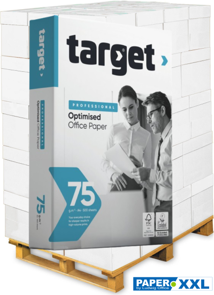 target PROFESSIONAL optimised Kopierpapier, FSC, 75 g/m², DIN A4 - Palette = 100.000 Blatt