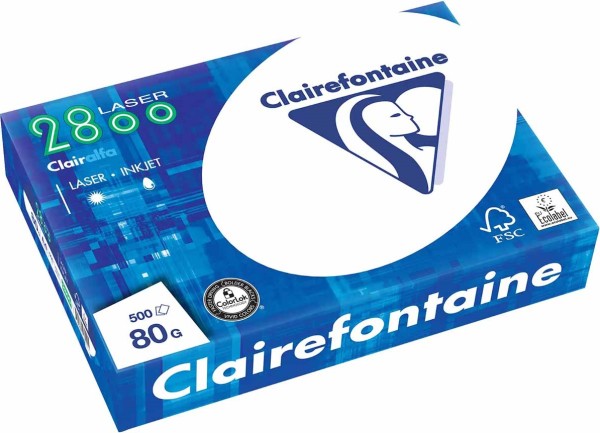 Clairefontaine 2800 Laser Kopierpapier, 80 g/m², DIN A4
