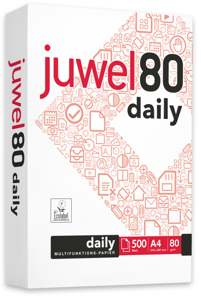 Juwel 80 DAILY Kopierpapier, 80 g/m², A4
