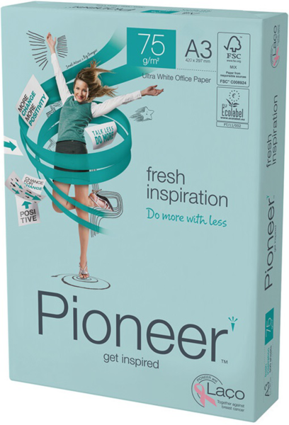 PIONEER fresh inspiration - Premium Kopierpapier, FSC, 75 g/m², DIN A3