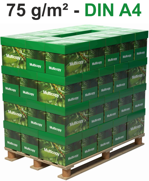 Multicopy Original Kopierpapier, 75 g/m², DIN A4 - Palette = 100.000 Blatt