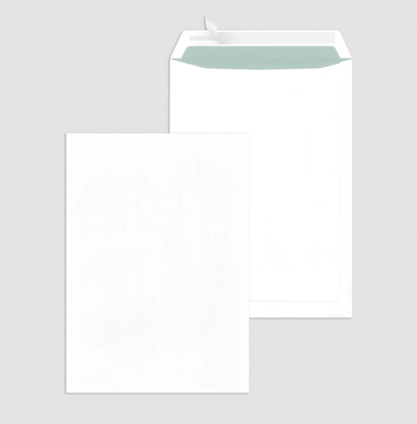 Versandtaschen DIN C4 haftklebend Offset weiß 100 g/m²