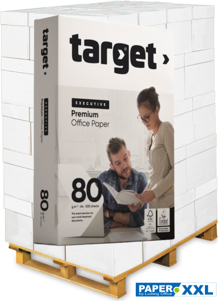 target EXECUTIVE Premium Kopierpapier, FSC, 80 g/m², DIN A4 - Palette = 100.000 Blatt