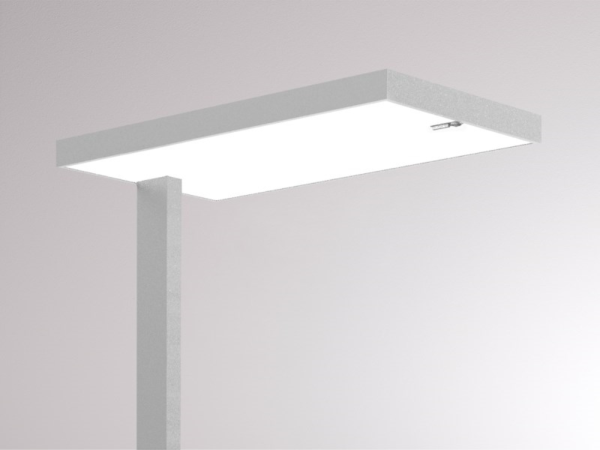 Stehleuchte SYSTEM 01.1 F (grau) - MOLTO LUCE - mit Bewegungsmelder u. Taglichtsteuerung