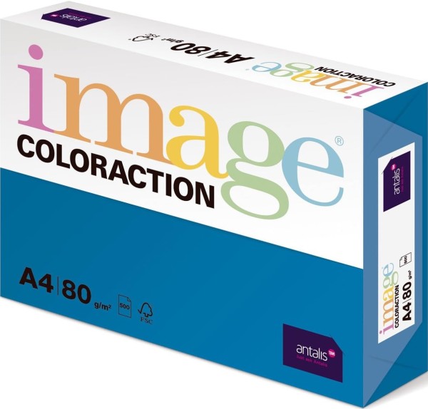 Image Coloraction, Stockholm / Tiefblau (A36), 80 g/m², DIN A4