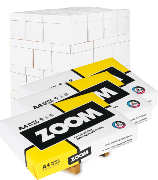 Zoom Kopierpapier - 80 g/m² - A4 - Palette mit 100.000 Blatt