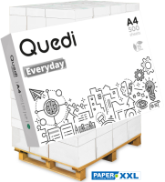 Quedi Everyday Kopierpapier, 80 g/m², A4 - Palette = 100.000 Blatt Quedi Everyday Kopierpapier, 80 g/m², A4 - Palette = 100.000 Blatt