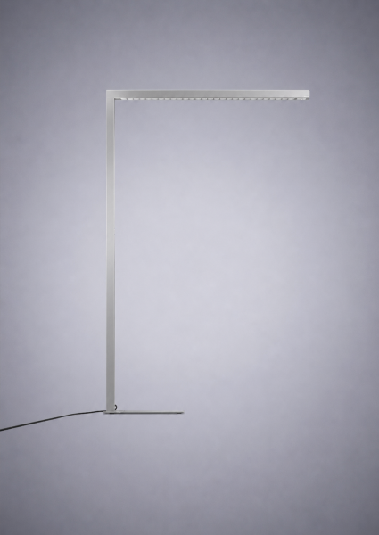 WALDMANN Stehleuchte STRAIGHT.single (silber) - 4.000K Neutralweiß