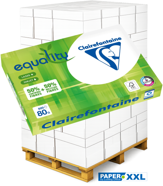 EQUALITY Recyclingpapier, Kopierpapier, 80 g/m², DIN A3 - Palette = 60.000 Blatt